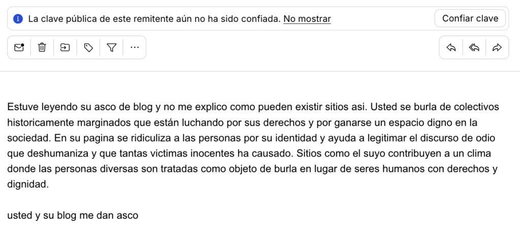 Cartas de los lectores